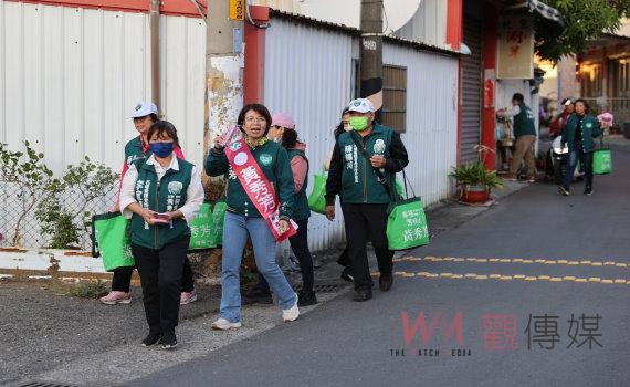 冷氣團來襲!拚選舉也要顧健康 黃秀芳團隊掃街改電話拜票