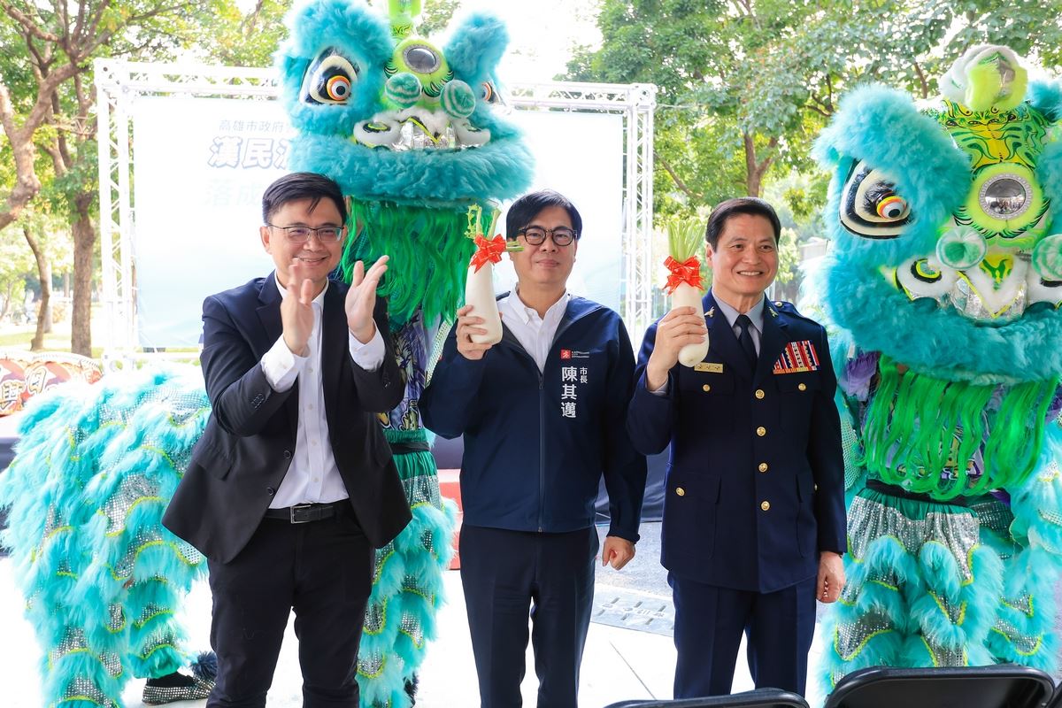 小港分局漢民派出所喬遷啟用。(高市府提供)
