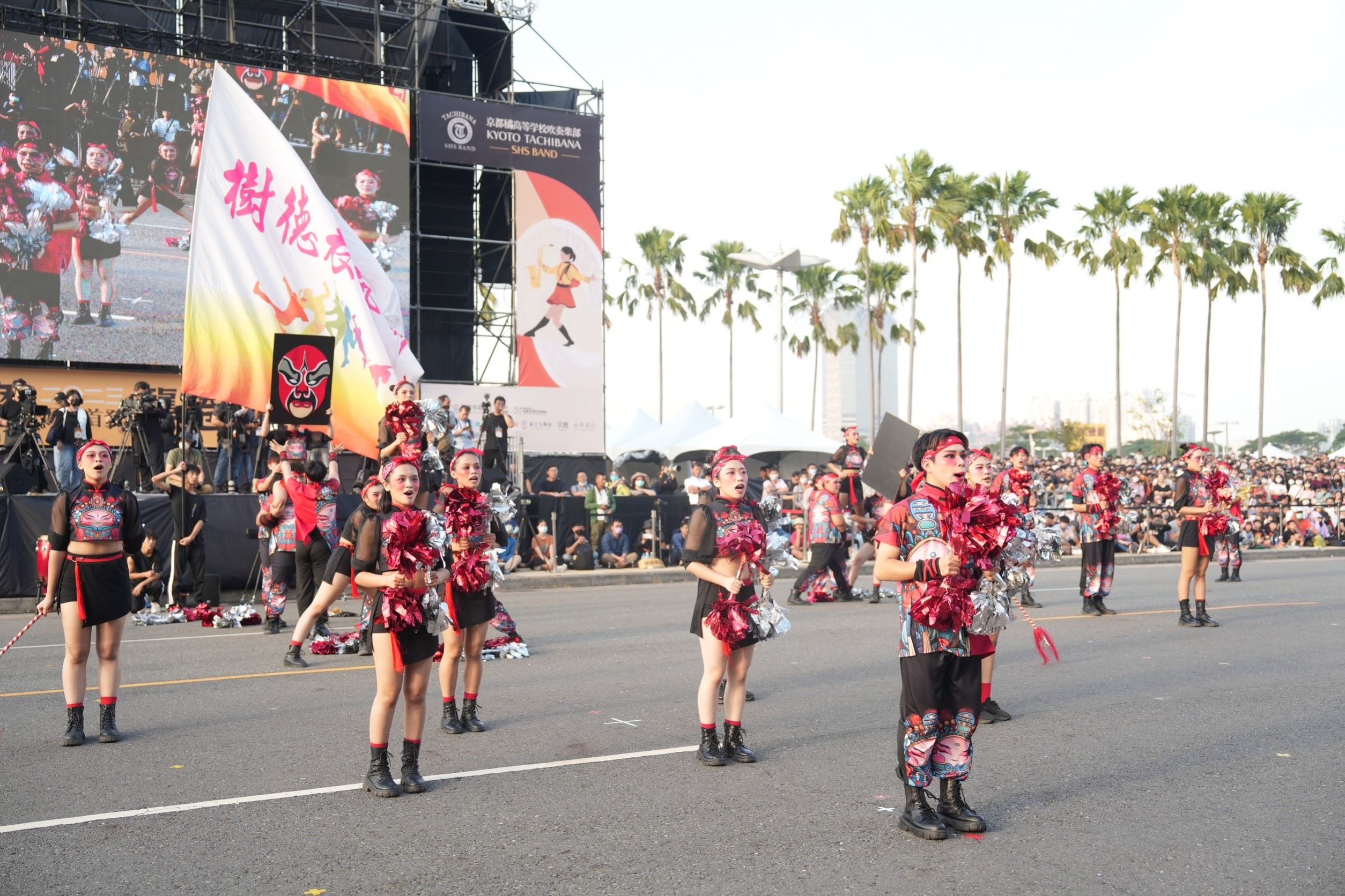 樹德家商啦啦隊演出。(高市府提供)