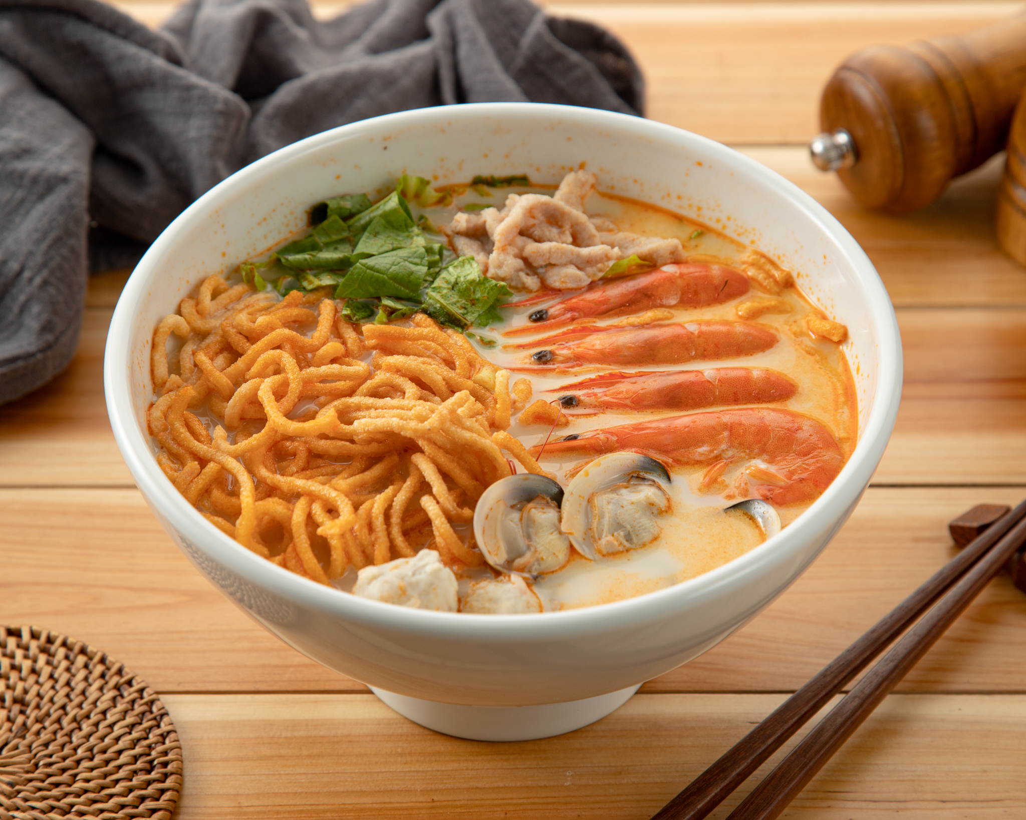 鍋燒雞絲麵。(觀光局提供)