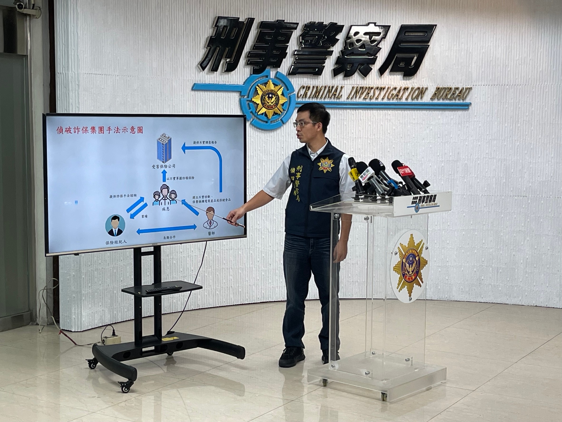刑事局偵查第四大隊第二隊偵查員馬培翔說明。（記者徐煜勝翻攝）