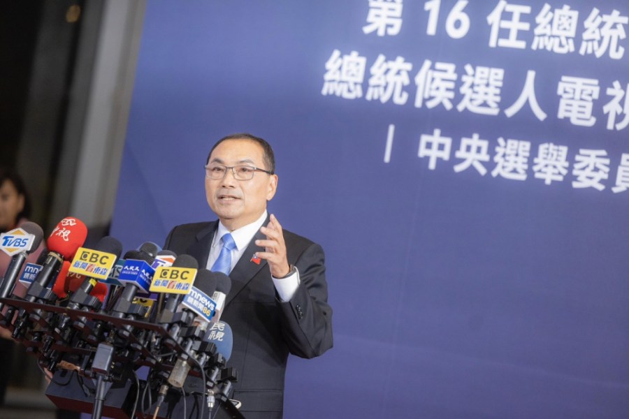 政見發表/侯友宜會後再批賴清德「散布兩假訊息」 224 侯友宜20日於首場政見發表會後受訪