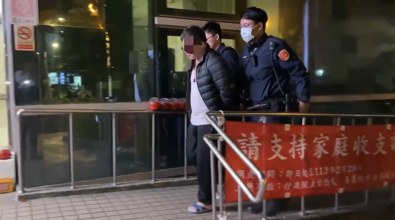 板橋警將林姓通緝犯逮捕。（記者徐煜勝翻攝）
