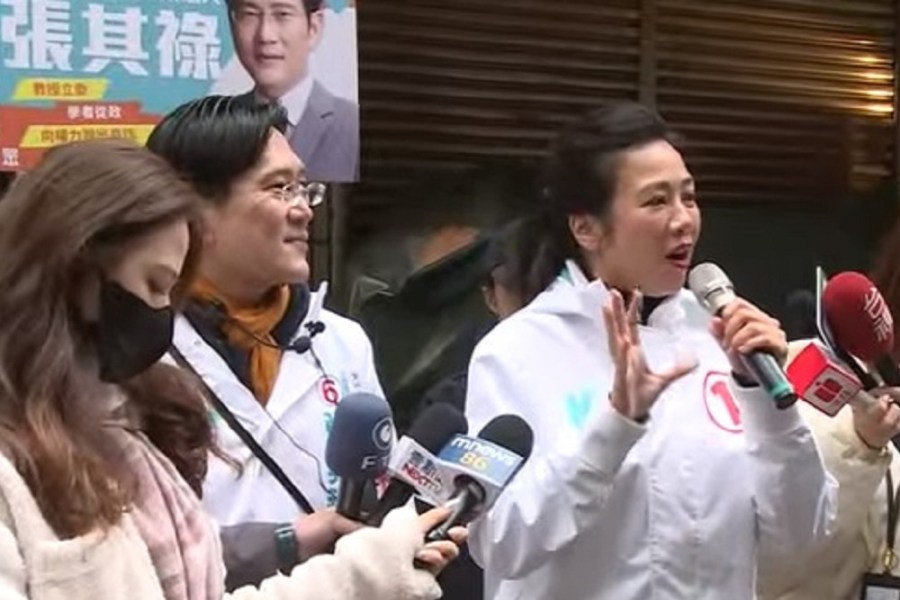 【有影】吳欣盈幫站台口誤 稱張其祿當選是「華山」人民的福氣 227