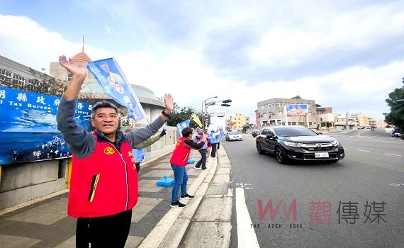 立委選舉倒數! 澎湖吳政杰不畏寒流「霰海風」拜票