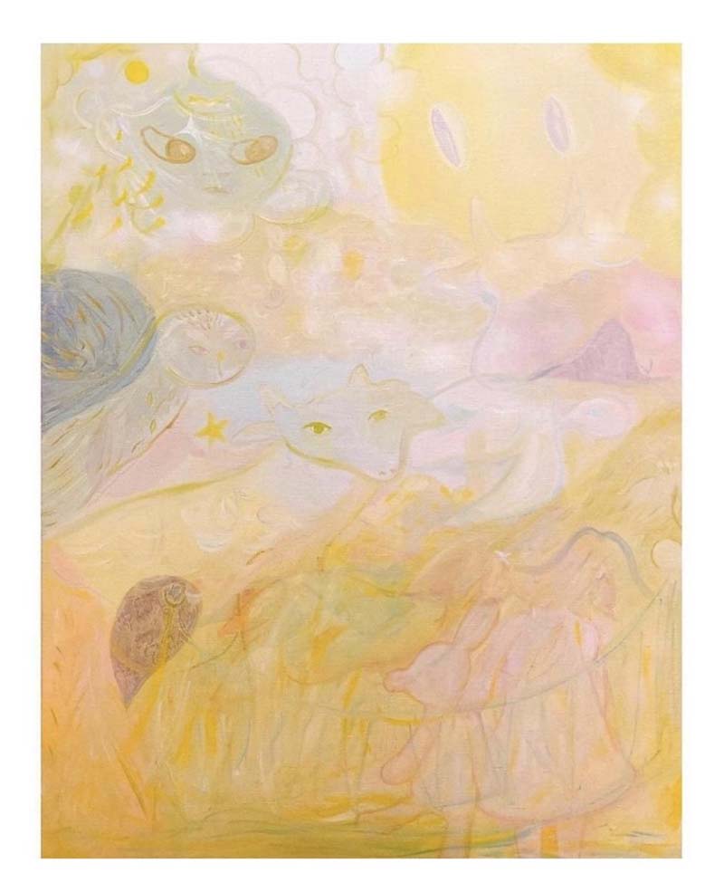 Ariel Huang作品《Farewell》2021 / 180x200cm / Oil on canvas