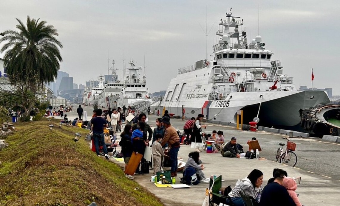 高雄港務分公司舉辦探索高雄港之美寫生比賽 400多位大小朋友透過畫紙呈現海港的魅力