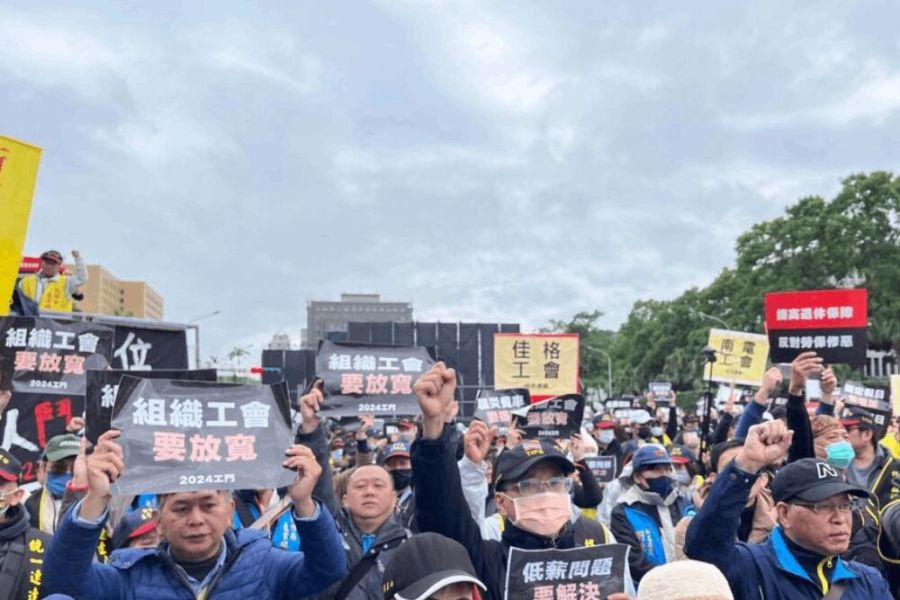 勞工拋7大訴求爭勞權 轟三黨不及格賴清德最傲慢 294 照片來源:2024工鬥