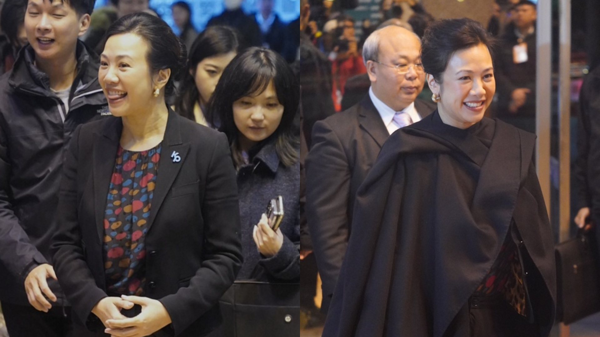 吳欣盈22日出席2024總統大選副總統候選人政見發表會。中央社