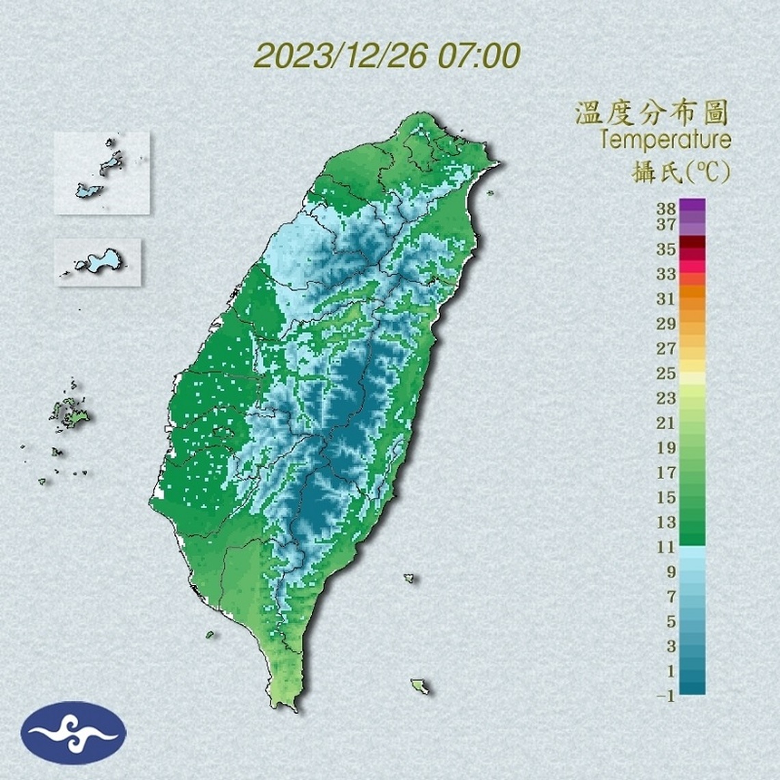 週二回暖至22度以上 日夜溫差相當大