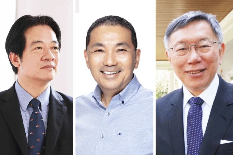 照片來源：合成自賴清德、侯友宜、柯文哲臉書照片