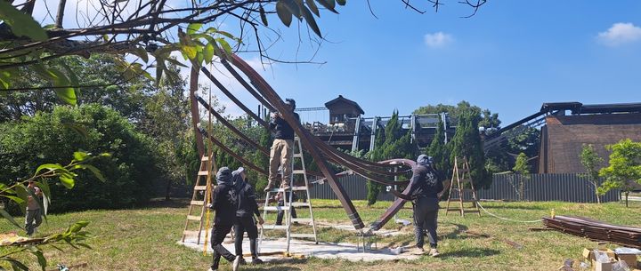 打卡新景點!東勢林業文化園區 新式木構「弦閣」落成