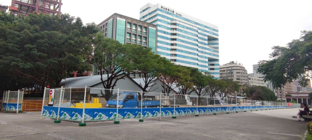 《圖說》民進黨部2022年門前公園改造圖。