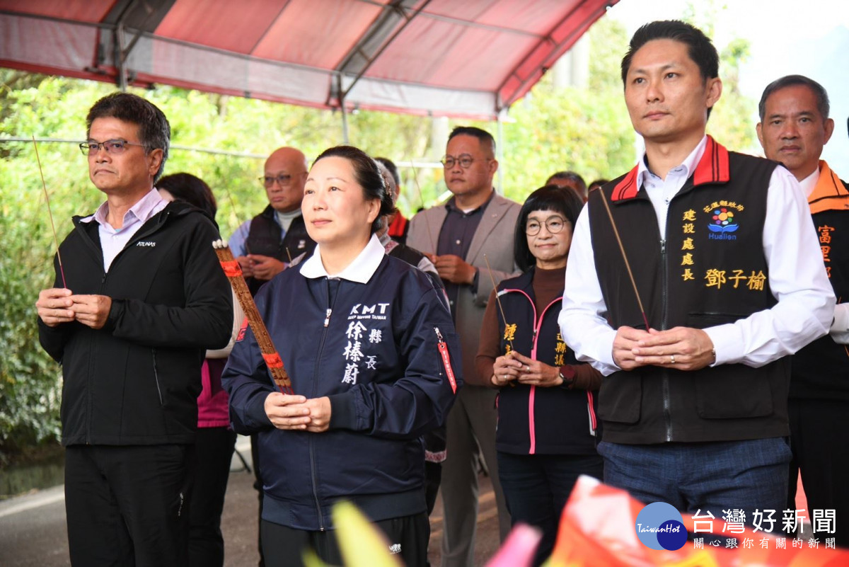 崙天大橋震災復建工程預估114年底完工　徐榛蔚祈願工程順利圓滿平安