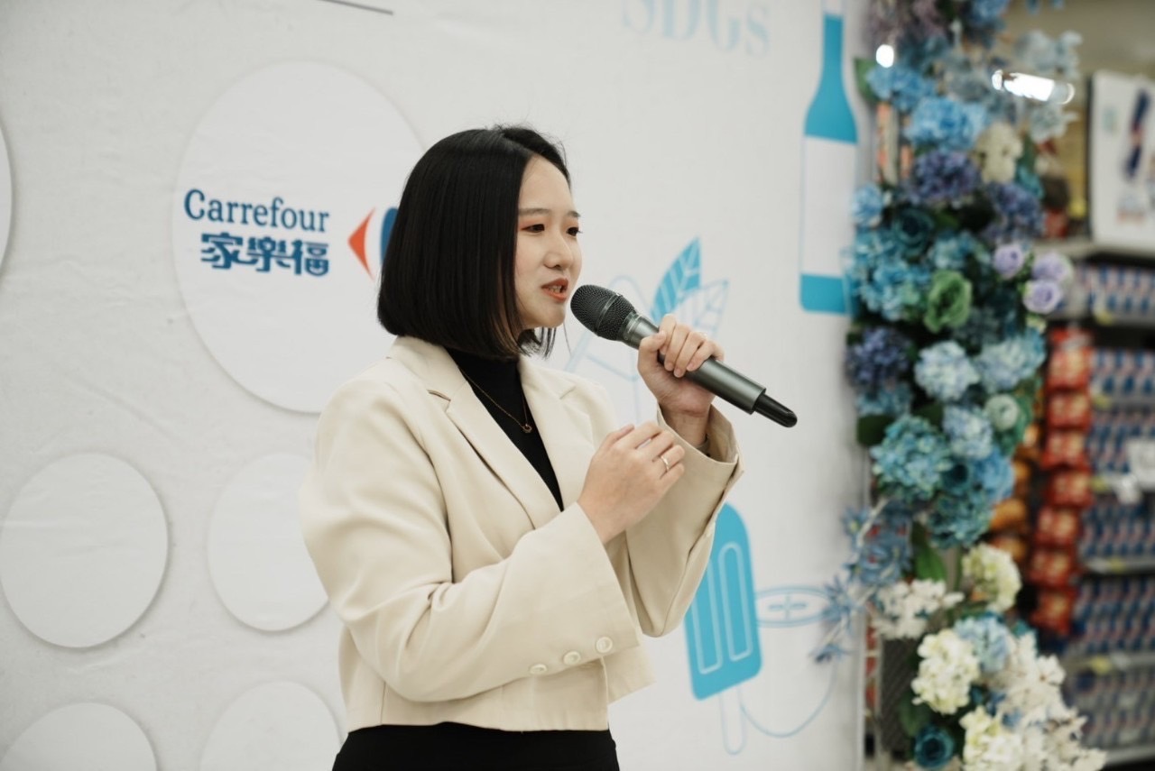 ▲家樂福中區經理劉虹麟