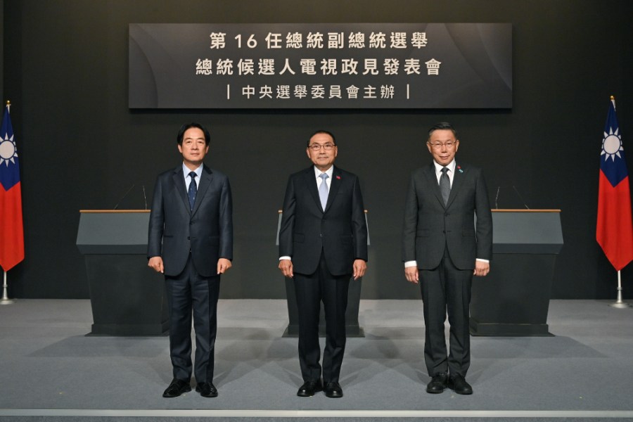 【有影】政見發表/新北國中生遇刺亡 侯友宜提四主張防止校園暴力 218 公辦第三場總統政見發表會。