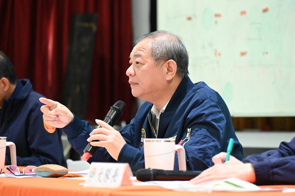 新北市政府警察局局長廖訓誠親臨會場，期勉交通工作精益求。(記者宋紹誠翻攝))