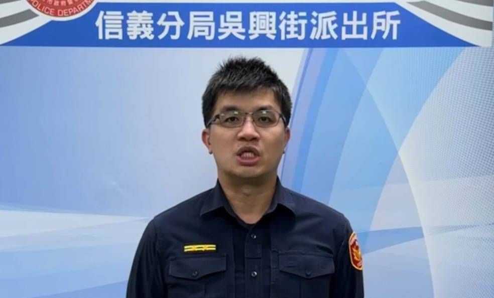 吳興街派出所所長林柏齡說明。（記者林金聖翻攝）