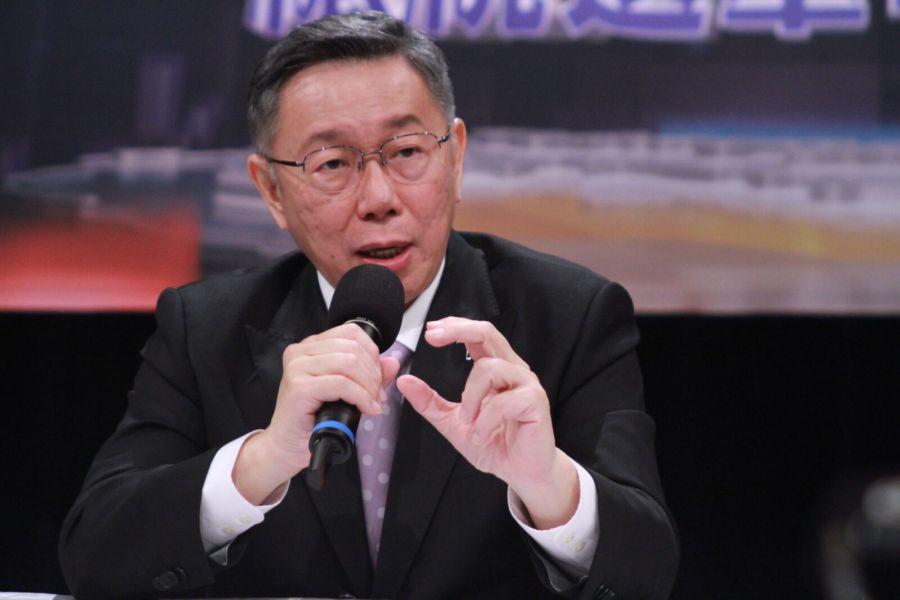 辯論會/評賴清德兩岸議題兩失言 柯文哲:講國家定位要非常小心 212 柯文哲辯論會後受訪。(方炳超攝)