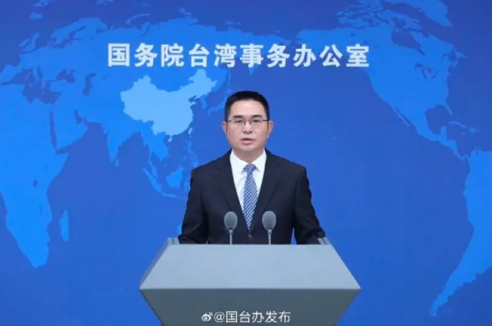 中國國台辦發言人陳斌華批賴清德言語中充斥著對抗思維。翻攝國台辦微博