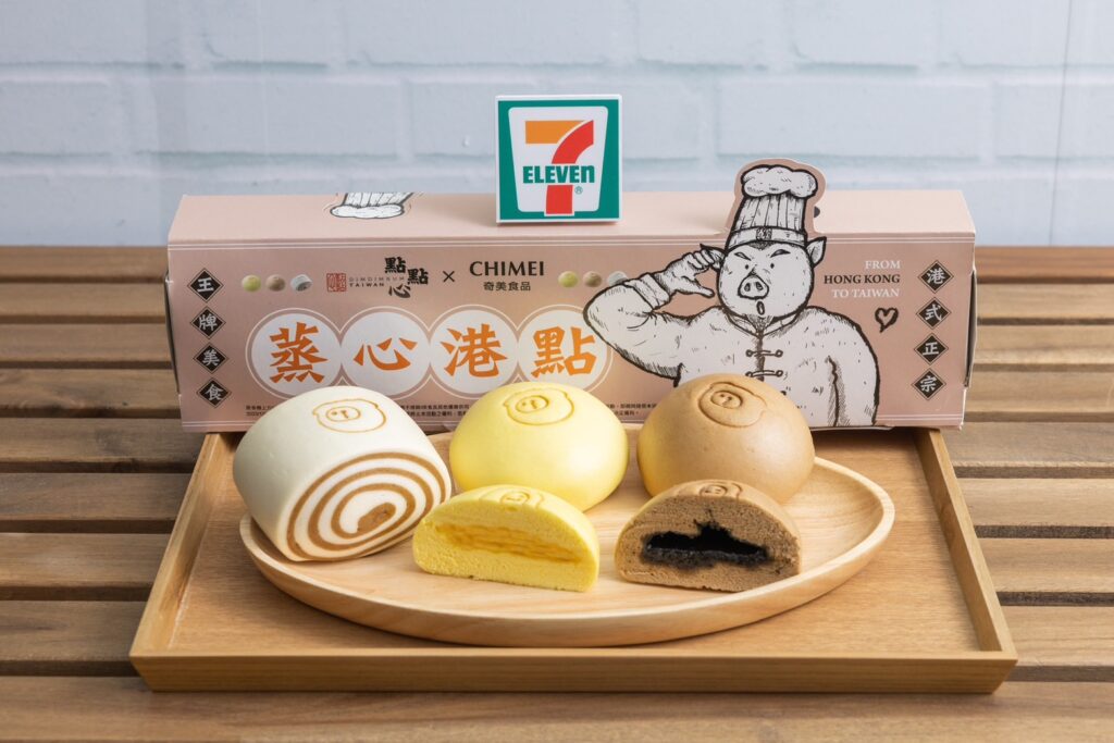 7-ELEVEN針對年輕族群喜愛的品項開發全新跨界合作,與知名港點店──點點心,共同企劃「蒸心港點」主題,推出3款商品於全台1,200家蒸食機門市限定販售