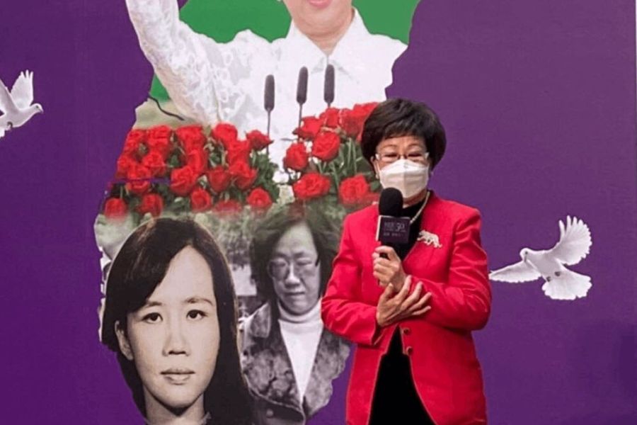 不可一黨獨大!呂秀蓮:2黨2顆爛蘋果 若3黨勢均力敵是人民之福 244 照片來源:呂秀蓮臉書