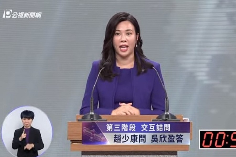辯論會／趙少康詰問只問蕭美琴 吳欣盈疾呼：別當我空氣、別搞棄保 231