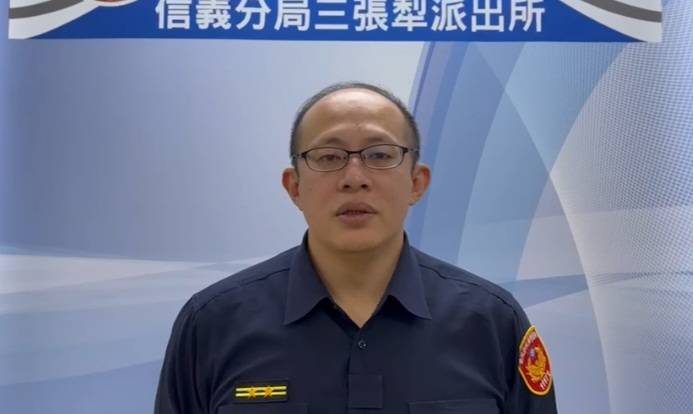 三張犁派出所所長陳右霖說明。（記者林金聖翻攝）