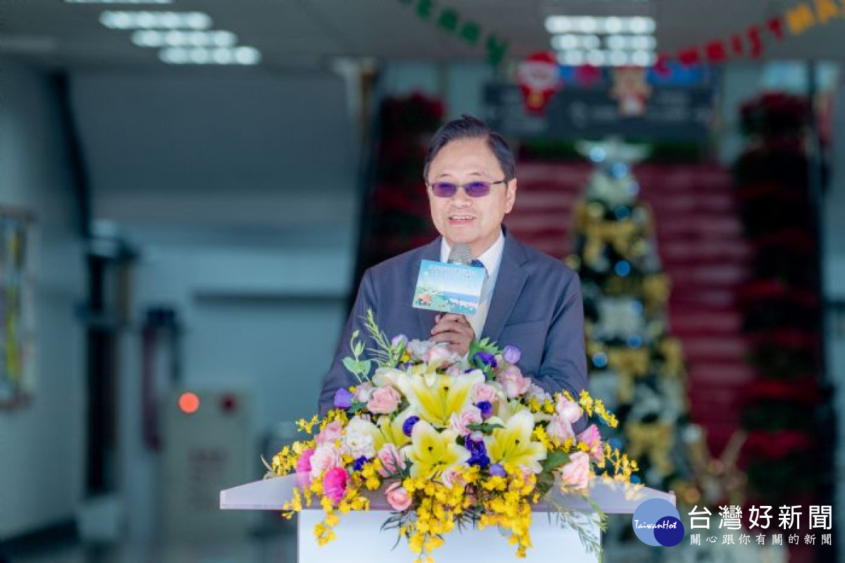 桃園市長張善政致詞。<br /><br />