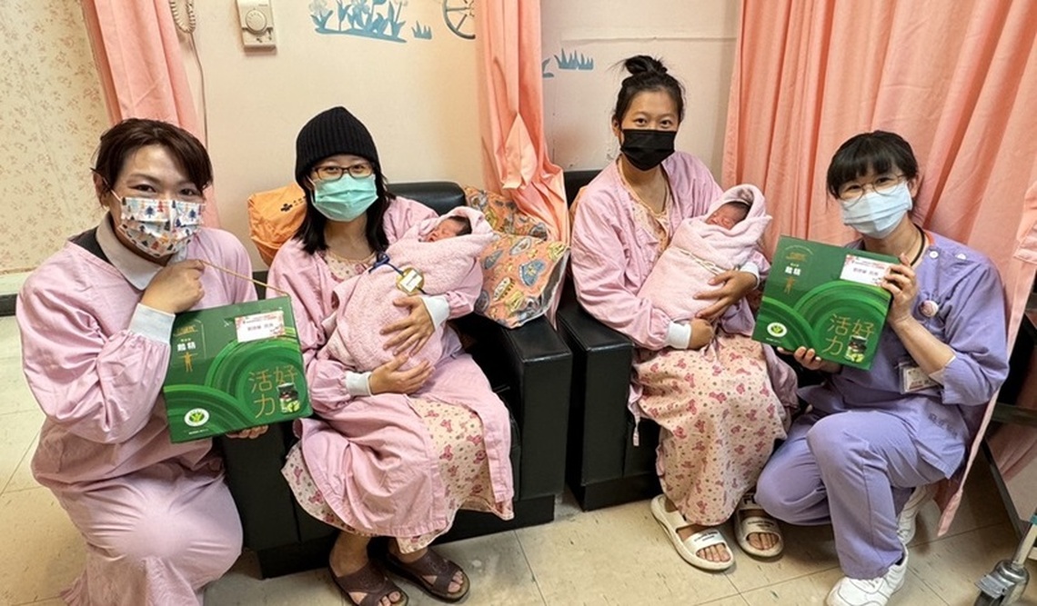 台南麻豆新樓醫院誕生3位元旦寶寶