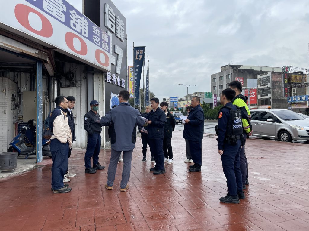 春節不塞車 頭份警分局預先辦理會勘