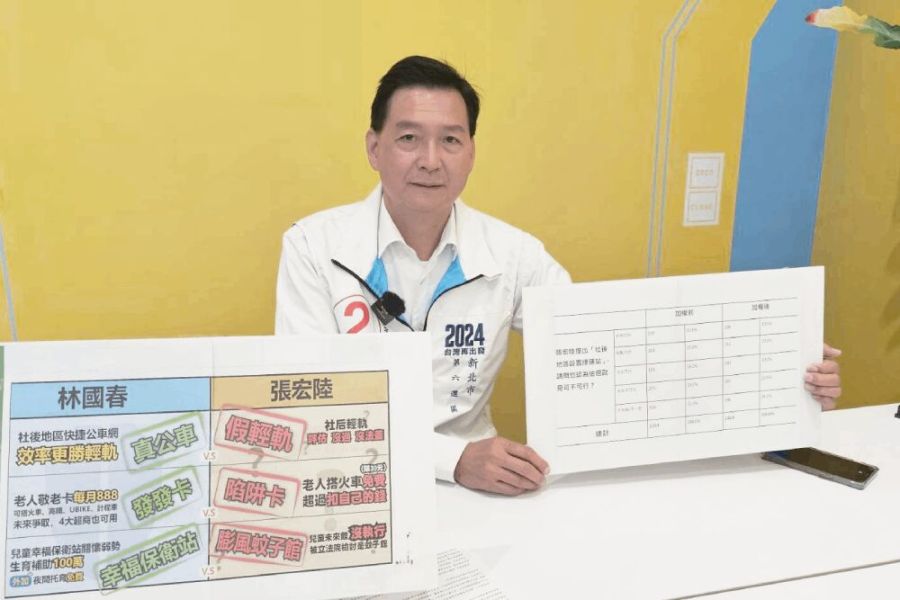 批張宏陸膨風 林國春:多數民眾認社後輕軌政見不可行 208 照片來源:林國春競辦