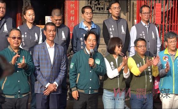 (有影片)/總統候選人賴清德雲林祈福之旅 由立委蘇治芬、劉建國陪同參香