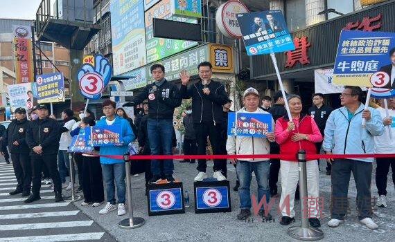 桃園57路口拜票 趙少康提5保證爭取選民支持