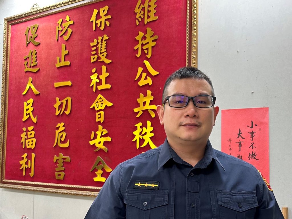 北投分局大屯所所長鄒德瑞說明。（記者林金聖翻攝）