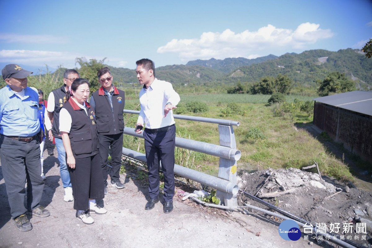 徐榛蔚南下視察193縣道瑞穗大橋0918震災復建工程　預計1月底完工