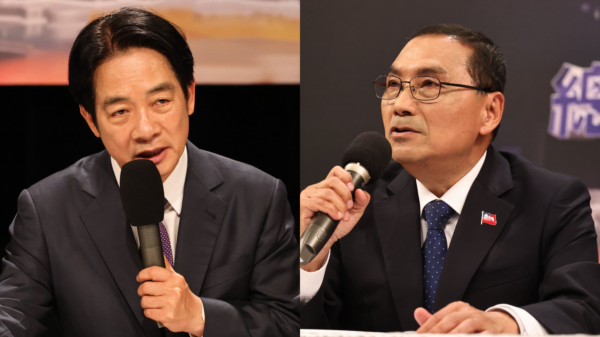 賴清德、侯友宜陣營為了賴發表的電視廣告相互攻訐。資料照片/林啟弘攝