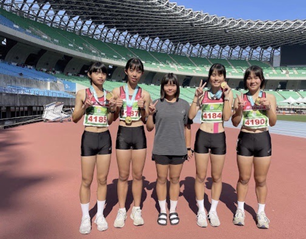 ▲跑贏體育班學生,橋頭國中田徑隊市中運一鳴驚人,奪2金1銀。(高雄市政府教育局提供)