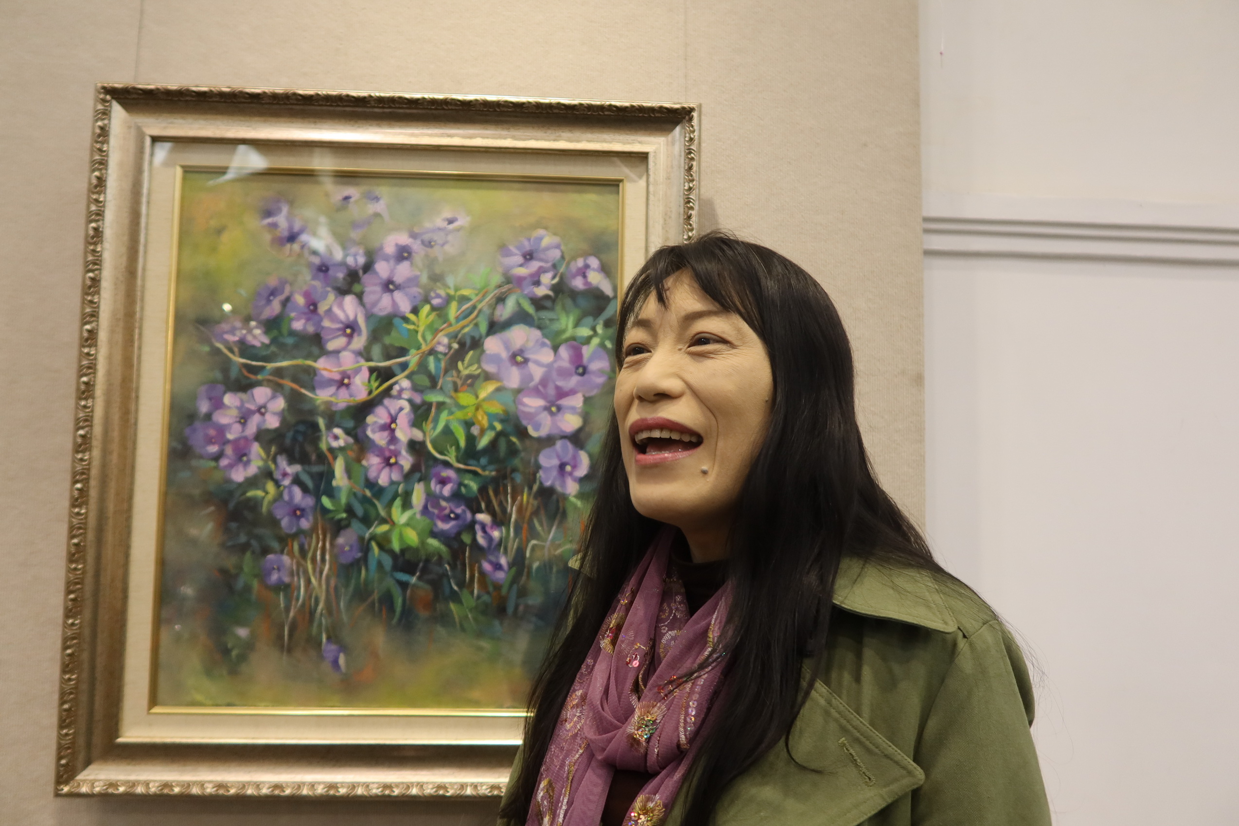 ▲太陽文化藝術協會在彰化藝術館舉辦聯展，25位會員作品從寫實到抽象，從傳統到現代，讓觀眾一次欣賞到眾多優秀藝術家的匠心之作。（記者張溎壕攝）