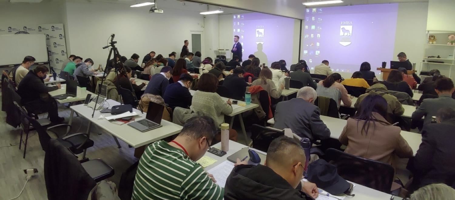 ▲ 學員專心接受評量