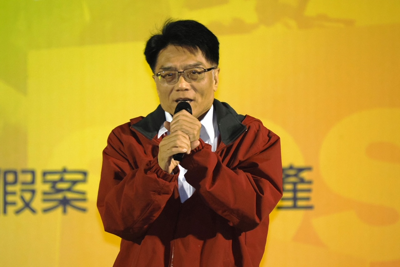 ▲黃鯤忠期望著大家選賢與能,選出能夠幫人民「修惡法,立善法」的民意代表。(記者晨曦翻攝)