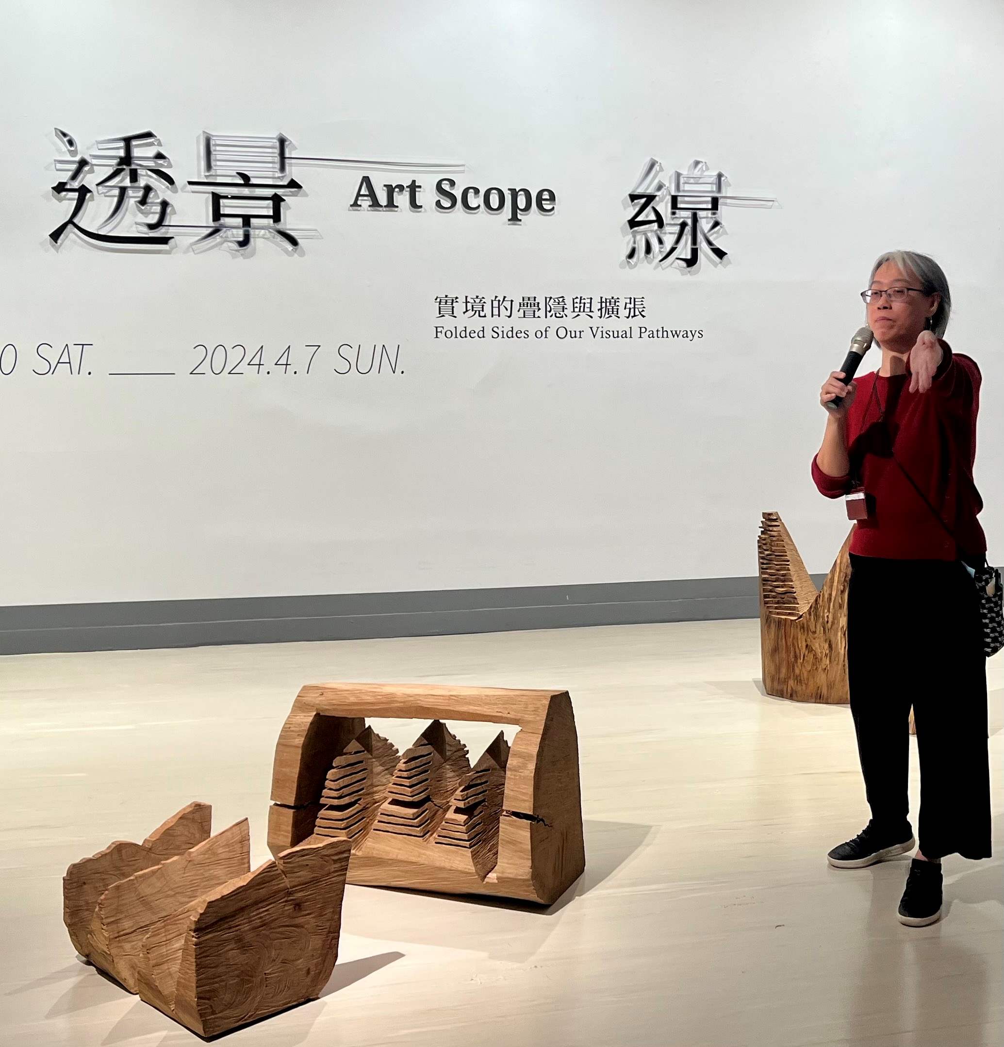 ▲高美館推出全新展覽「透景線：實境的疊隱與擴張」。（記者程啟峰攝）