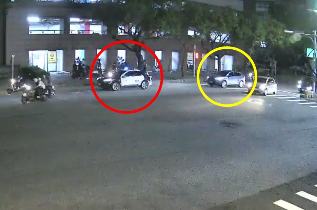 ▲圖說:巡邏警接獲運將求援,立即鳴笛開道護送急診女子迅速就醫 (圖/台中市政府提供)