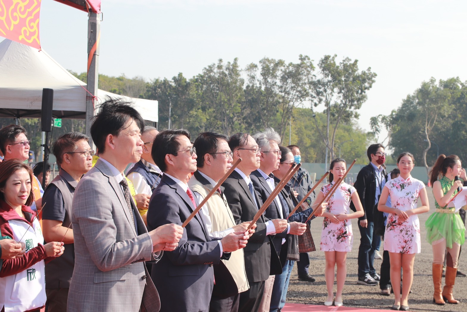 「2024台灣燈會」主燈「龍來台灣」安座典禮順利成功(圖:交通部觀光署)