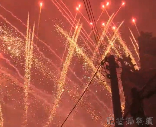 台南,朝皇宮,遶境,煙火