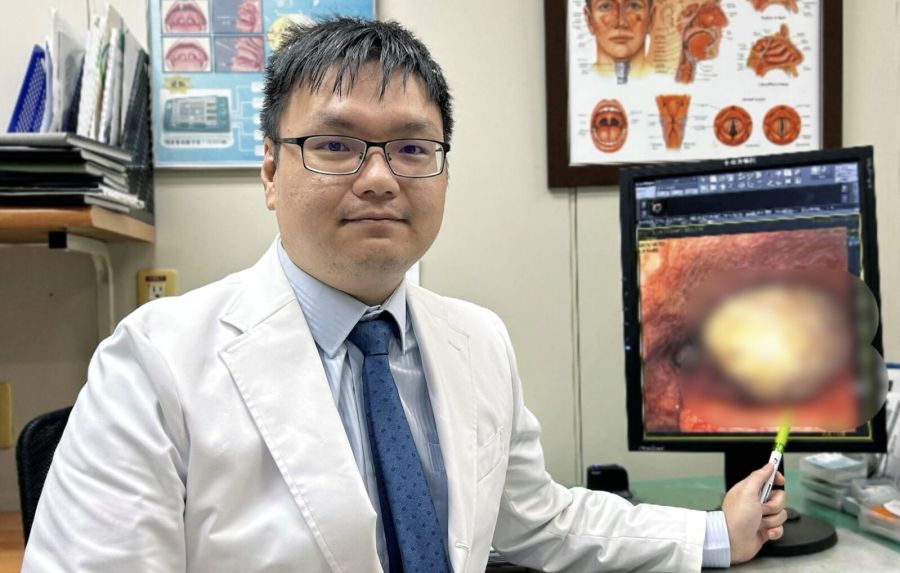 男聲音沙啞好不了猛發「咻咻」聲！ 一檢查3公分大腫瘤蓋呼吸道 215
