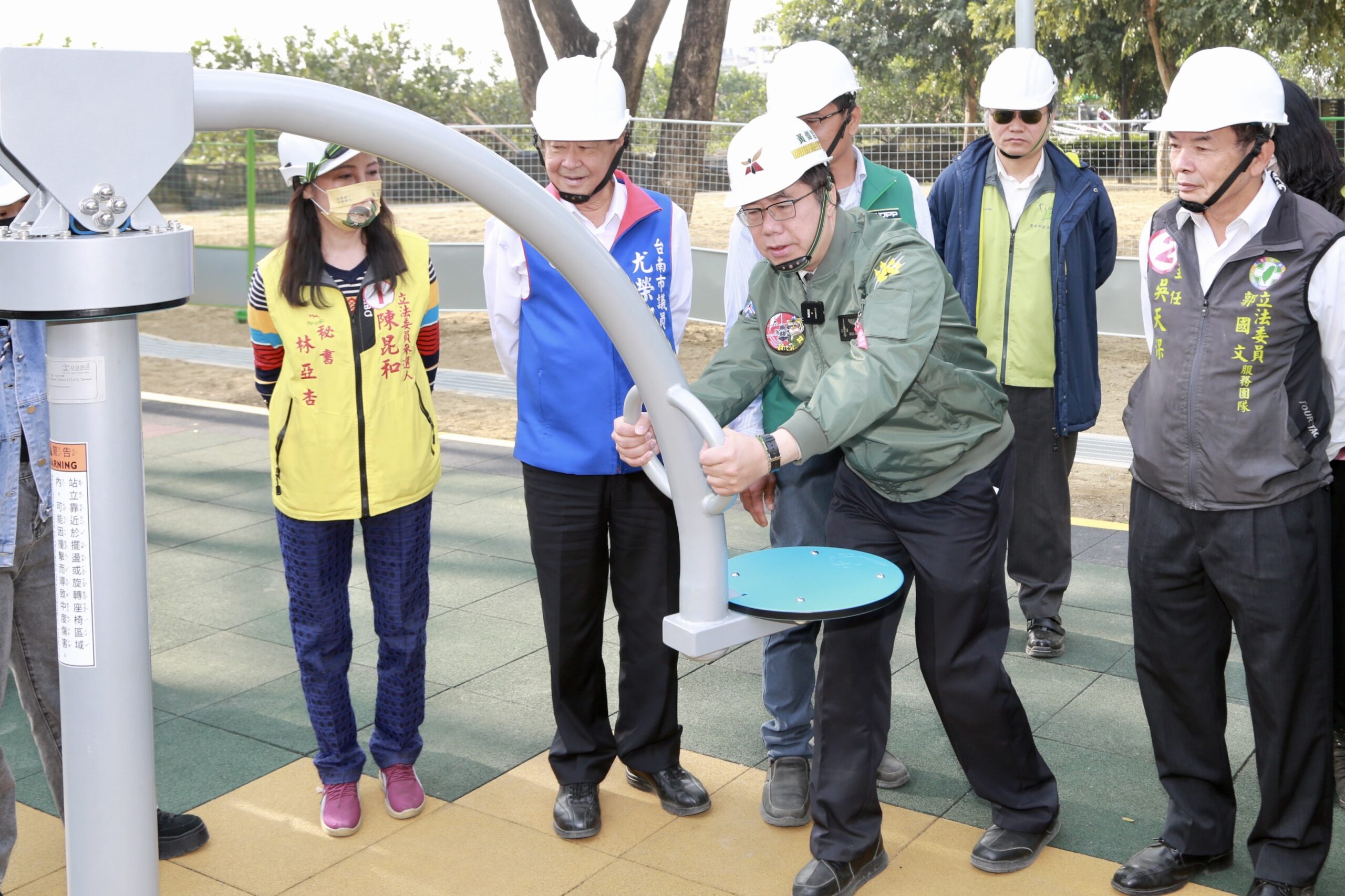 麻豆公園倒風內海主題特色遊戲場完工  黃偉哲盼春節前啟用親子遊憩新場域