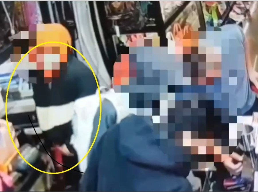 三人分工聲東擊西偷精品 店員機警攔人報警一人逃 203 cnews204240109a11