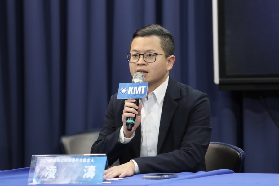 國家級警報變國家級介選? 國民黨:用國家資源行選舉奧步 198 國民黨2024競選平台發言人凌濤。