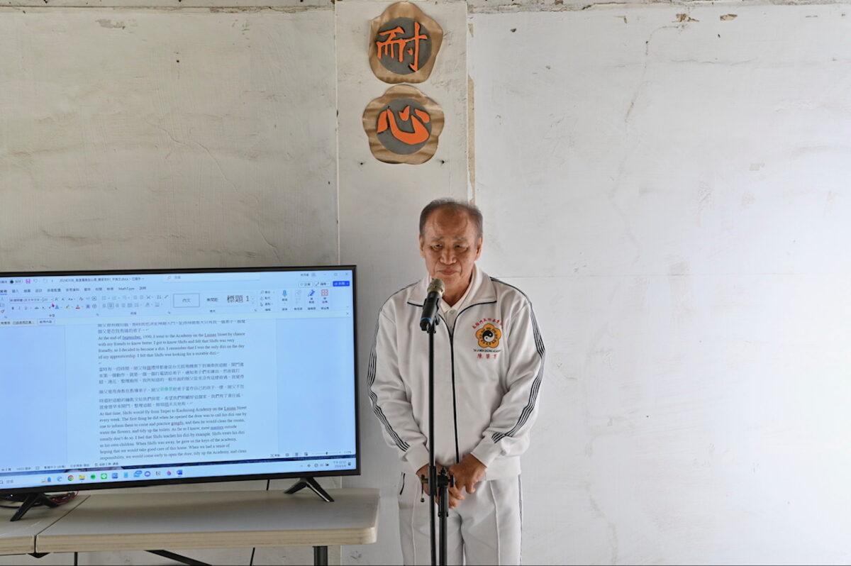 ▲太極門弟子表示,當時在瀨南街道館練功和樂融融,如今變殘破廢墟。(記者晨曦翻攝)